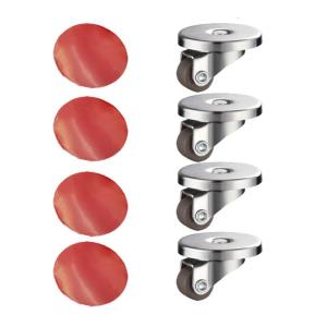 4pcs Practical Adhesive Appliance Sliders Sturdy Swivels Casters Portable for Easy Mobilities In Kitchen Supplies