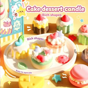 Creative Handmade Simulation Dessert Cake Candle DIY Kit Homemade Candle Craft Supplies Decor Gift
