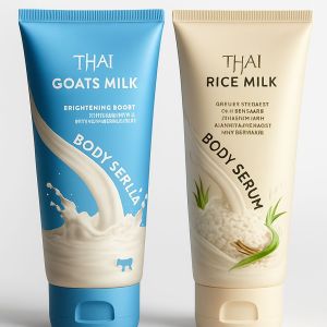 Thai Hand Body Serum Pemutih Badan Whitening Gaots Milk & Rice Milk 200ml