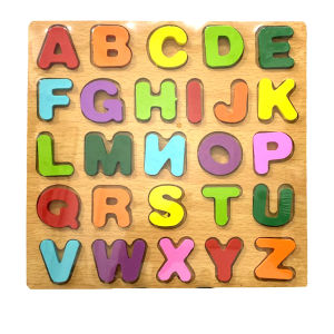 Smile - Mainan Edukasi Anak Puzzle Kayu / Puzzle Kayu Bergambar / kids education toys wood letters
