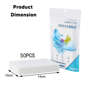 [50pcs] Worthbuy Helaian Penyerap Warna Anti Cross Dying Sheet Anti Dying Absorb Paper Washing Machine Clothing Care