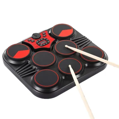 photop-BR fangzi Tabletop Electronic Drum USB/Battery Powered 7 Pads Portable Set with Built-in Speakers RechargeableFast shipping