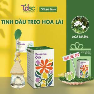 Tinh Dầu Hoa Lài Treo Phòng Thơm Tủ Quần Áo TINHDAUSACHANH 8ml Tinh Dầu Hoa Nhài Khử Mùi Treo Xe Ô Tô
