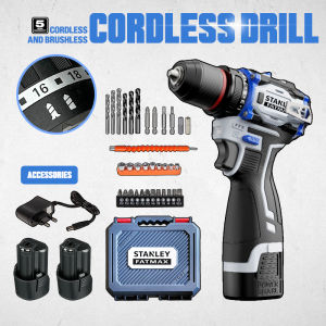 Stanley cordless drill set heavy duty original impact drill power tools brushless electric screwdriver set
