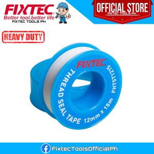 FIXTEC Thread Seal Tape (12mm x 15m) FHTST1215 - Leak-Proof PTFE Tape for Pipes Plumbing and DIY Projects