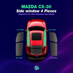 Mazda CX-30 Magnetic Custom Fit Sunshade Magnetic Car Side Window Sunshade Sun Protection Easy installation