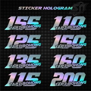 Sticker Cutting Hologram Pelangi Stiker Motor