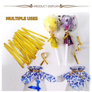 800Pcs/Pack Metallic Twist Tie for Souvenir Party Events Birthday