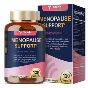 Totaria 40-in-1 Menopause Supplements for Women Multibenefit Formula Ease Hot Flashes & Night Sweats Support Hormone Balance with Probiotics 120 Vegan CapsulesCaps