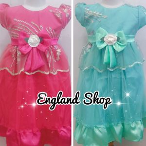 DRESS PESTA GAUN MEWAH BLUBERRY ANAK PEREMPUAN KOREA IMPORT 1 2 3 4 5 TAHUN TERBARU