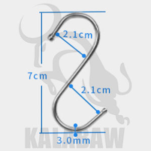 10pcs Stainless Steel S-Shape Hook Multi-function Kitchen Bedroom Railing Hook Hanging Clothes Rack