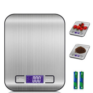 🎁 LAHOME Digital Scale Electric Food Scale LCD Kitchen Weighing Scale penimbang Cooking Baking Weighing Machine High Precision Stainless Steel 10KG/1g Penimbang Dapur 厨房电子秤