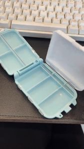 Medicine Organizer Box Portable Travel Pill Case 8 Compartments Mini Medicine Storage Container