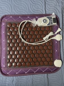 [Bảo Hành 12 Tháng] Thảm Đá Nhiệt 45x45 cm TẶNG cao dán thảo dược xương khớp cặp tinh dầu gừng ngải