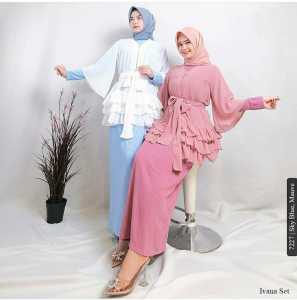 Ivana Set Dress Gamis MK Ori LD Max 120cm