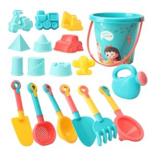 Portable Baby Sand Gadgets Set Toy Colorful Bucket for Infants Baby Supplies Digging Sand Bucket Fun Toy Gifts
