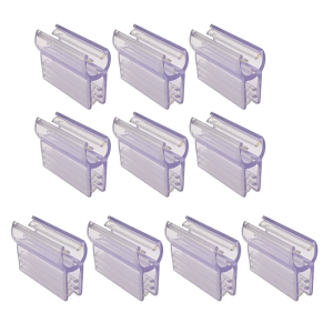 คลิปที่วางป้ายชั้นวางของ10ชิ้นสำหรับจัดแสดงตะแกรงเข้าสู่ระบบที่วางจอแสดงผลสินค้าสำหรับองค์กรร้านค้าปลีก