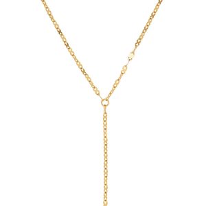 Shine Simple Basic Y-Shaped Layer Gold Chain Necklace • Waterproof Non Tarnish Jewelry • 18K Gold Plated 316L Stainless Titanium Steel Necklaces for Women Men NL252