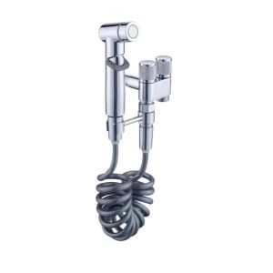 NEXTYOO Cầm tay Vòi xịt vệ sinh bồn cầu Áp suất cao Ổ cắm đôi Đầu vòi sen phòng tắm Di động Tưới rửa hậu môn Phòng tắm