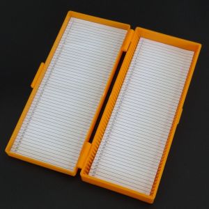 Isi 50 Microscope Slide Box Microscope Slide Preparat For Objek Glass Mikroskop/Kaca Preparat Mikroskop Kotak Preparat Objek Glass Kotak PVC