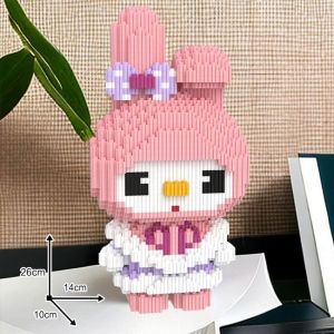 55cm Kuromi Melody Bricks Jumbo 3D Mainan Kado Anak Block Besar Sanrio Series