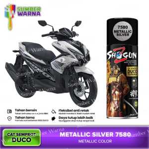 Cat Pilok Semprot Pilox Pylox Shogun Z Paint Duco Metallic Silver 7580 400 ML