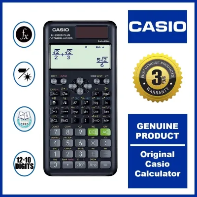 【2025 Original】Scientific Calculator CASIO FX-991ES Plus FX-82MS Solar Portable Rechargeable Calculator Latest Generation Contains 417 Functions Formula Students Engineer Examinations