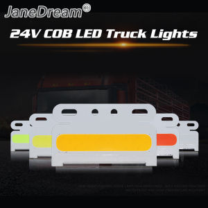 JaneDream ไฟรถบรรทุกสีแดง24V หลอดไฟ LED โคมไฟแบบหมุนซังสำหรับตกแต่งรถบรรทุกไฟรถบรรทุก