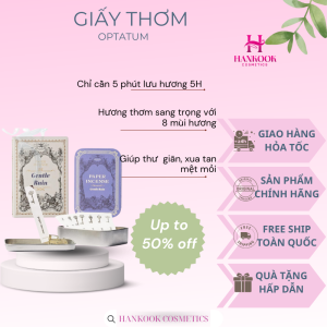 Giấy Thơm cao cấp Hàn Quốc 8 mùi sang chảnh Optatum 48ea/Hộp