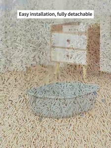 Cat Litter Box Pet Toilet Kitten Litter Box Deodorization Anti Splashing With Scoop poop tray cat