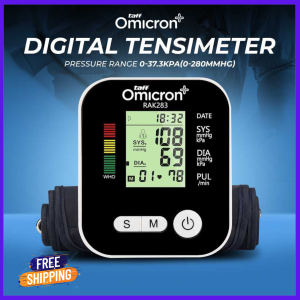 COD TaffOmicron Tensimeter Digital Pengukur Tekanan Darah Bahasa Indonesia - RAK-283 / Alat Pengukur Tekanan Darah Digital  / Tensi Darah Digital Otomatis / Tensi Darah Otomatis Akurat / Tensi Digital Lengan