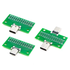 USB 3.1 Type C 2Sideds Adapter Board 2x13Pin to 2.54mm Connectors for Prototyping and Circuit Analysis