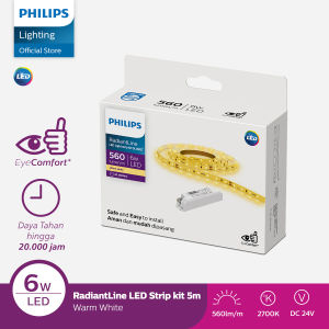 Philips Lampu LED Radiantline LED Strip DLI320T 5M 6W/M 2700K Kuning