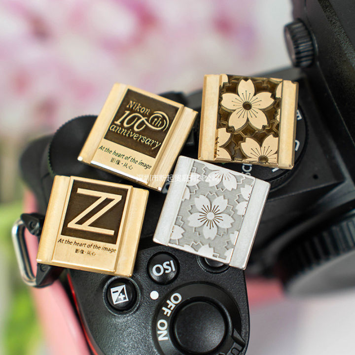 Metal Hot Shoe Cover for Nikon ZF Hot Boot Cover for Nikon Z30 Z50 Zfc Z5  Z62 Centennial Commemorative Protective Cover Shutter Button Camera