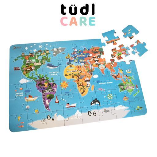 Classic World 48pc World Map Jigsaw Puzzle | Lazada Singapore