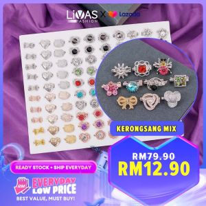 [HARGA KILANG] Kerongsang Mix Baby Brooch Premium Batu Kerongsang Tudung Pin Tudung Pin Bahu Jarum Peniti Pin Brooch Women Muslim Fashion