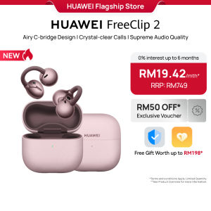 HUAWEI FreeClip 2 | TWS Wireless Earbuds l Airy C-bridge Design l Crystal-clear Calls l Supreme Audio Quality
