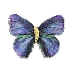 Sophisticated Gradient Butterfly Brooch Fashionable Lapel Pin Clothing Accessory Insect and Dress Ornament
