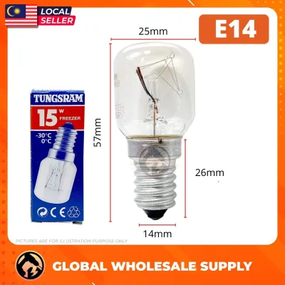 [READY STOCK] TONGSRAM E14 Microwave Bulb Fridge Bulb Metol Lampu Garam Oven Bulb Lampu Peti Ais Tongsten