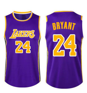 Áo Đấu Số 24  Lakers NBA James Số 23 Curry Áo Bóng Rổ Áo Vest Trẻ Em Nam Nữ