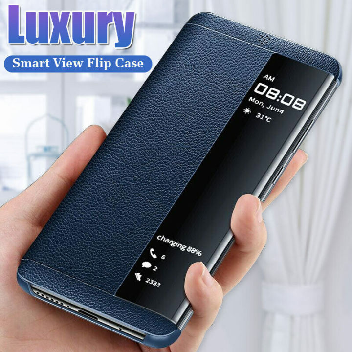 For Huawei Mate 10 Pro Luxury Smart Window View Phone Case