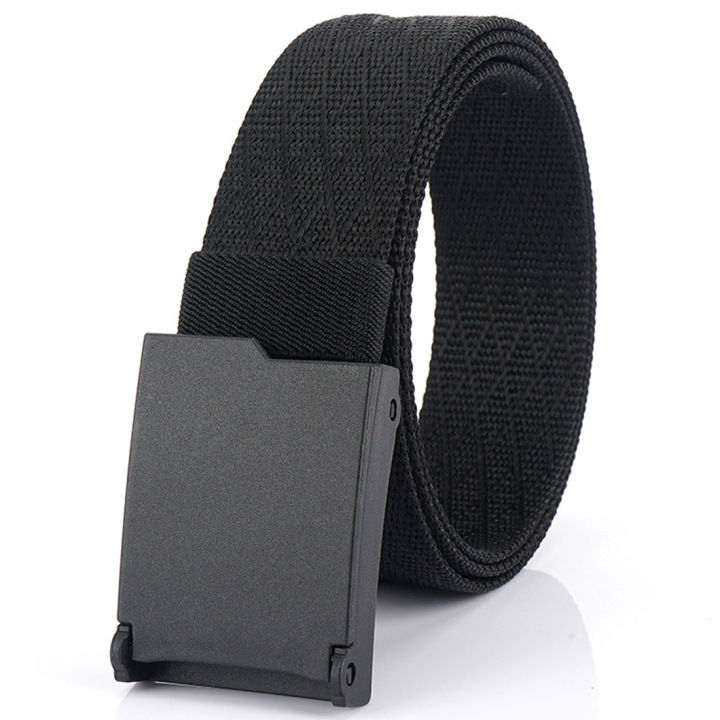 Nylon Canvas Belt Plastic Buckle Belt Travel Adjustable Nylon Web Slide ...