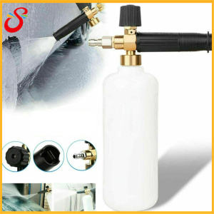 High pressure washer 1000ML snowflake foam bottle cannon for car modeling cleaning quick release adjustable high pressure canister Pa cleaning pot machine professional
