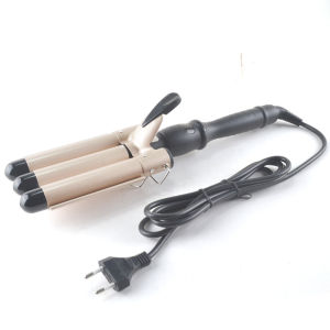 MISSYOU2 HE-9 Egg Roll Stick Instant Noodle Head Liquid Crystal Curling Stick Three-Tube Small Curling Iron Water Ripple Electric Three-Rod Curling Stick
