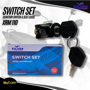 MG Kujira Switch Set for HONDA XRM 110 - High Quality Ignition Switch with Seat Lock