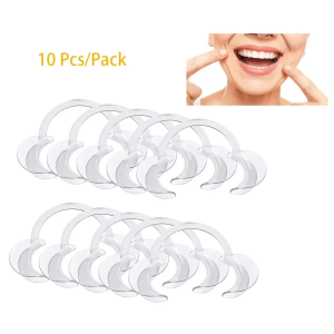 10Pcs Dental C Shape Cheek Retractor Lip Mouth Opener Intraoral Orthodontic Tool For Oral Tooth Whitening Mouth Expander Plastic