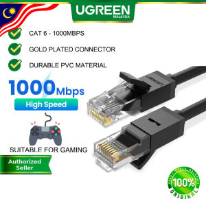 UGREEN Cat 6 Ethernet Patch Cable 1000 Mbps LAN CABLE Gigabit RJ45 Network Wire LAN Cables Plug RJ45 WiFi Wi-Fi Connector Plug and Play Mac Computer PC Laptop Peripherals Router Modem Printer for XBOX PS4 PS3 PSP MSI Dell Asus Acer Hp 0.5 1 2 3 5 10 15 Me