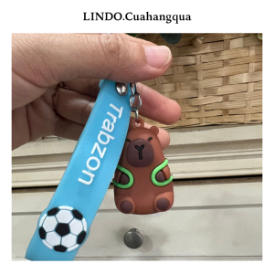 Móc Khóa Chuột Lang Nước Capybara LINDO Hot Trend Quà tặng Xinh Xắn Treo Cặp BaLo