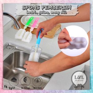 Spons bersih Botol Susu Bayi Baby Pencuci Gelas dot Pembersih Serbaguna