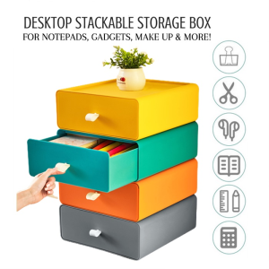 Desktop Drawer Storage Box Multilayer Stackable Student Table Office Shelves Cabinet Rack/Laci Rumah Tangga Kotak